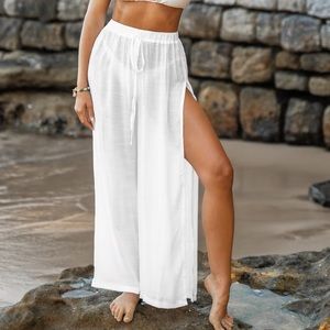 Cupshe, Drawstring Cover-Up Pants, Medium